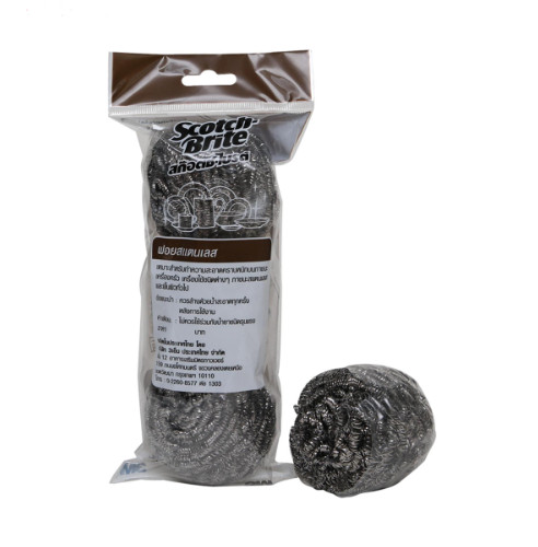 Scotch-Brite Spiral Ball ฝอยสเตนเลส (ขนาดใหญ่ 25 กรัม)